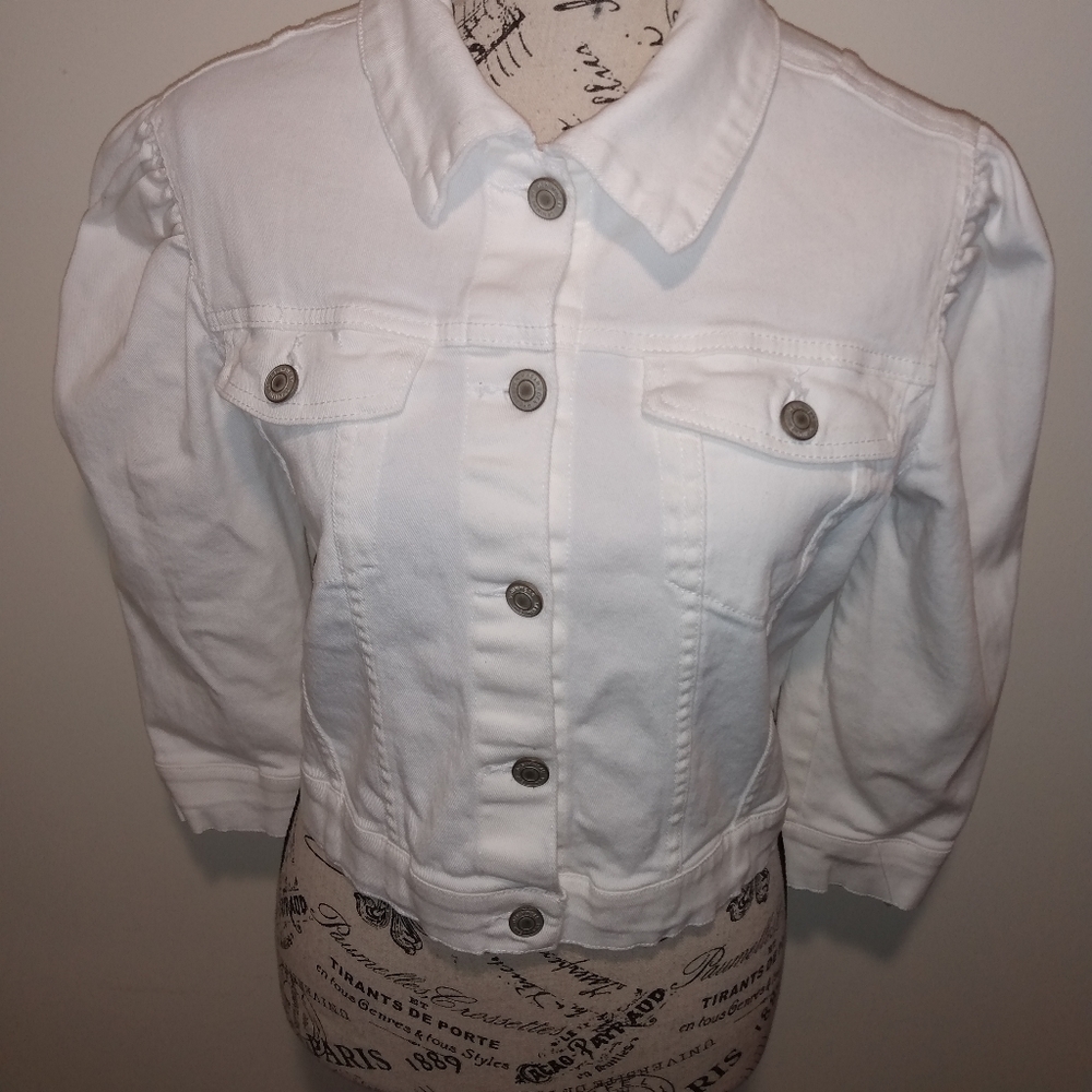 🛍️ Ashley Vintage Charm Designer Stretch Denim Jacket 🧥 (M) - Picture 2 of 10